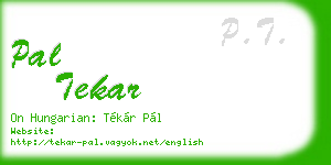 pal tekar business card